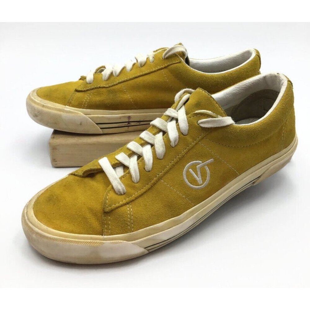 Vans Anaheim OG Style Sid Suede Shoes Yellow Mens 8.5 Womens 10